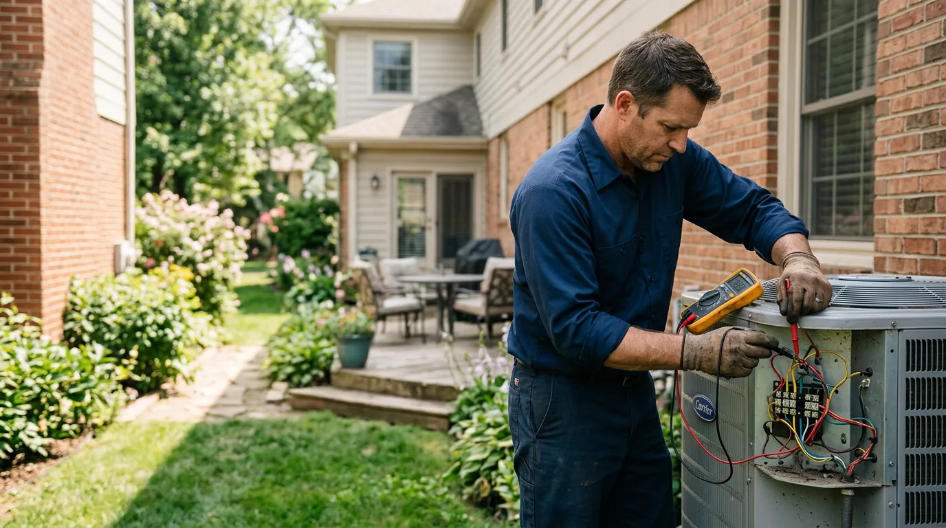 HVAC technician working near Collegeville, PA